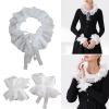 KMGDM Elegant Sleeve Wrist Cuffs, Ruffled Sweet Oversleeves, Removable Shirt Sleeves for Halloween, Cosplay, and Special Occasions view 2