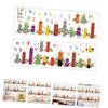 MOLUCKFU Self-Adhesive Pencil-Illustration Letter Wall Stickers view 3