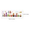 MOLUCKFU Self-Adhesive Pencil-Illustration Letter Wall Stickers view 4