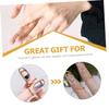 LIFKOME 3-Piece Adjustable Copper Nail Tip Rings for Women view 3