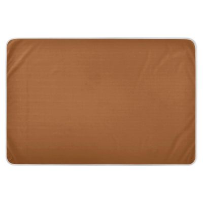 Baby Bed Pad, Solid Terracotta, Extra Large, Reusable, Soft, Absorbent, Flat, Non-Slip, 132 x 86 cm