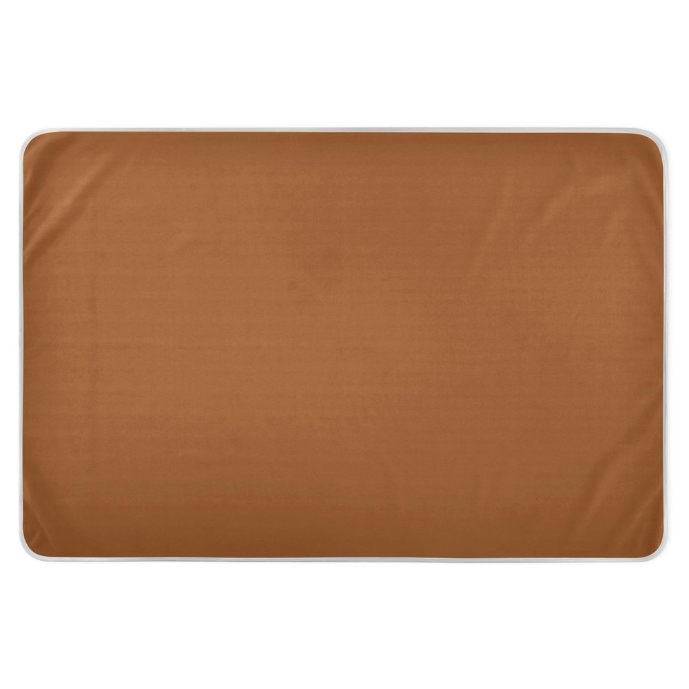Baby Bed Pad, Solid Terracotta, Extra Large, Reusable, Soft, Absorbent, Flat, Non-Slip, 132 x 86 cm