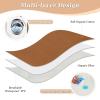 Baby Bed Pad, Solid Terracotta, Extra Large, Reusable, Soft, Absorbent, Flat, Non-Slip, 132 x 86 cm view 3