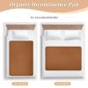Baby Bed Pad, Solid Terracotta, Extra Large, Reusable, Soft, Absorbent, Flat, Non-Slip, 132 x 86 cm view 4