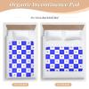 Buffalo Reusable Waterproof Bed Pad for Kids, White and Blue Plaid with Heart, 52 x 34 in view 4