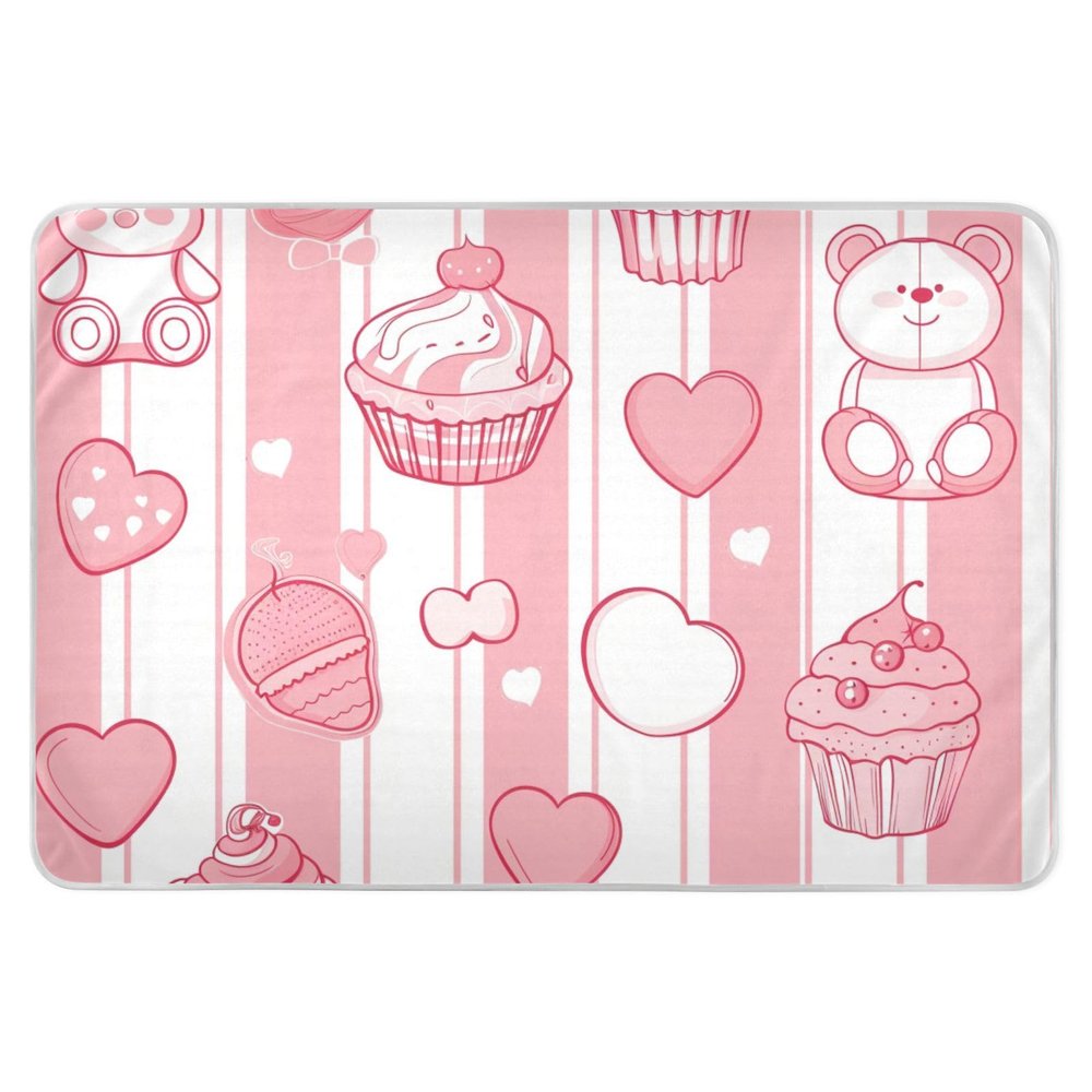 Cartoon Peach Dessert Shop Extra-Large Reusable Potty Training Pad for Children, 132