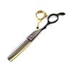 6-Inch Professional 440C Steel Left-Handed Hair Cutting and Thinning Scissors, Gold (Set) view 3