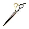 6-Inch Professional 440C Steel Left-Handed Hair Cutting and Thinning Scissors, Gold (Set) view 4