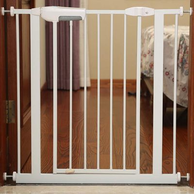 Pet Safety Gate, Stair Gate and Isolation Door, 76 cm, Height-Adjustable, 95 x 102 cm