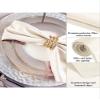 Luxury Satin Cloth Napkins, 50/100-Piece Set, 43 × 43 cm, Gold/Black view 4