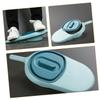 Patient Care Bedpan with Lid, Round Plastic Bedpan view 3