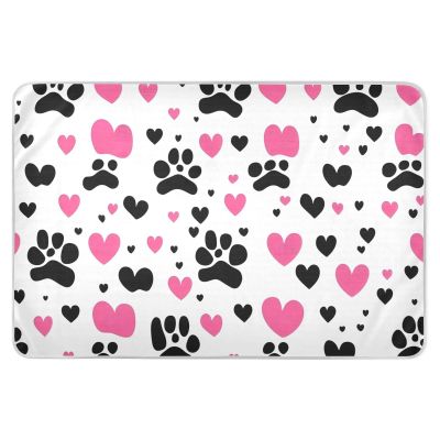 Waterproof Dog Pad, 3-Layer, Leak-Proof, 86.4 x 132.1 cm, Pink / Black