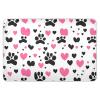 Waterproof Dog Pad, 3-Layer, Leak-Proof, 86.4 x 132.1 cm, Pink / Black view 1