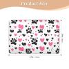 Waterproof Dog Pad, 3-Layer, Leak-Proof, 86.4 x 132.1 cm, Pink / Black view 2