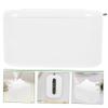 Rectangular White PET Tissue Box Cover for Home or Office view 4
