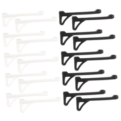 Silicone Eyeglass Holders, 10 Pairs, Non-Slip Temple Sleeves