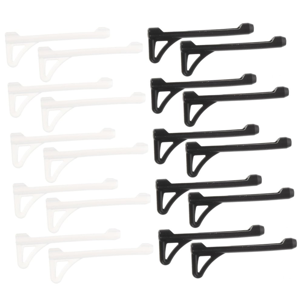 Silicone Eyeglass Holders, 10 Pairs, Non-Slip Temple Sleeves