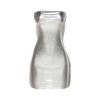 Women's Silver Metallic PU Leather & Latex Wetlook Bodycon Mini Party Dress view 3
