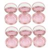 minkissy Round Eyelash Storage Boxes, 6-Pack, Pink view 1