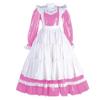 YGZHANYUANOKU Adult Sissy Lockable Maid Dress with Apron, Pink PVC Wet-Look Maxi Dress, Size M/38 view 1