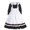 YGZHANYUANOKU Adult Sissy Lockable Maid Dress with Apron, Pink PVC Wet-Look Maxi Dress, Size M/38 view 2