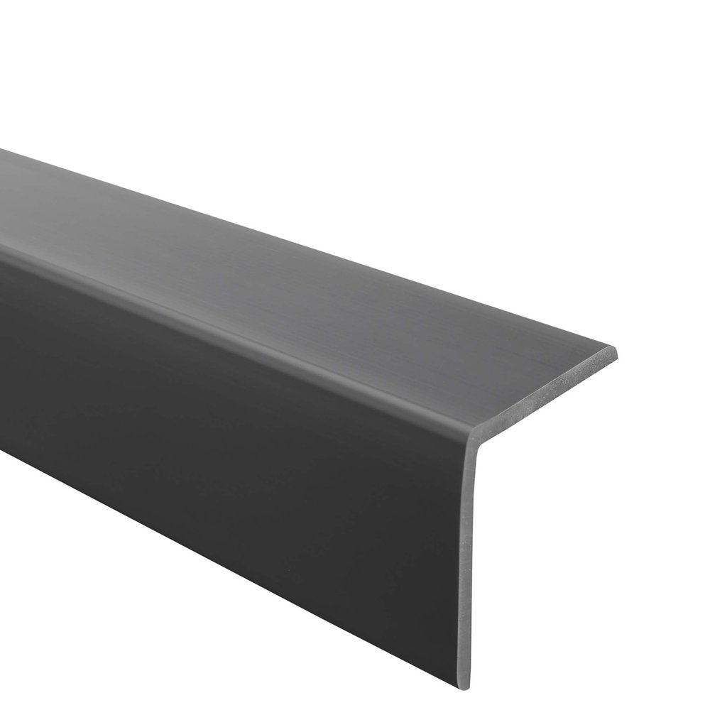 Quest Flexible PVC Angle Profile 50 x 50 mm, Dark Gray, 200 cm