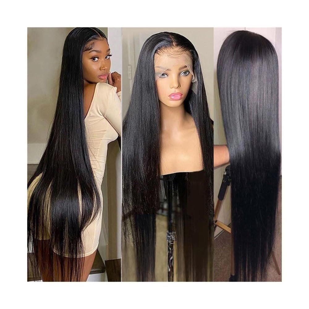 Premium Human Hair Lace-Front Wig, 180% Brazilian Remy Hair