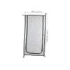 HYTROVE ABS Fly Screen Door with Zipper, Black, for Dogs view 2