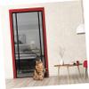 HYTROVE ABS Fly Screen Door with Zipper, Black, for Dogs view 4