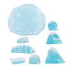 KOMBIUDA Realistic Resin Iceberg Set, 8-Piece Miniature Aquarium Snow Mountain Ornaments for DIY Crafts and Christmas Decor view 1
