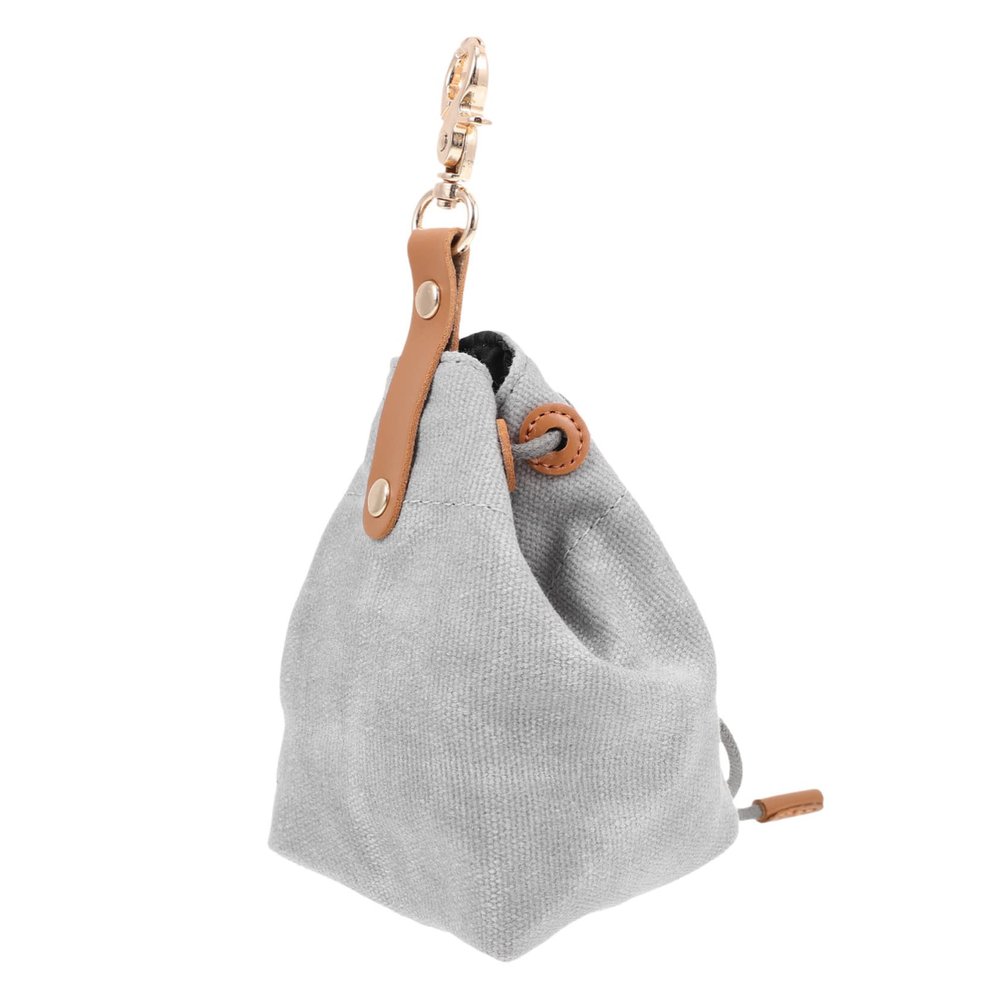 Happyyami Canvas Dog Treat Pouch with Drawstring and Buckle