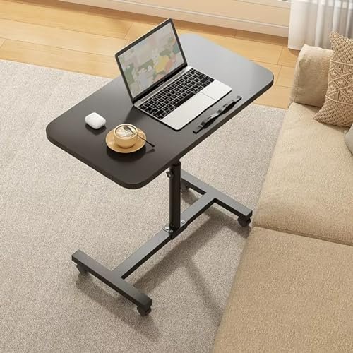 Generic Medical Bedside Table, Adjustable Laptop Desk, White, 23–35 in.
