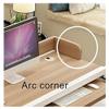 Mobile Overbed Table with Casters and Tilting Tabletop, Black view 4