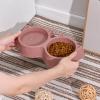 Morain Double Bowl Pet Feeder Set view 3
