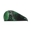 SDTYKHJ Women's Quick-Dry Hair Towel, Green Snakeskin view 1
