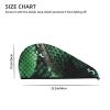 SDTYKHJ Women's Quick-Dry Hair Towel, Green Snakeskin view 3