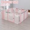 HBOOMOEM Dog Playpen, Portable Indoor/Outdoor Puppy Pen, Plastic, Freestanding, Extra-Tall, Pink, 18-Piece Set view 2