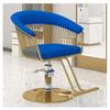 Professional Rotating Barber Chair with Hydraulic Pump, Blue view 1
