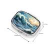 Wave Sailboat Mwe Travel Pill Case with 2 Compartments view 3