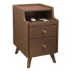 FBHDKJNFG Bedroom Nightstand with Large-Capacity Storage, Beige, 40 × 40 × 50 cm view 1