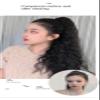 61 cm Heat-Resistant Corn-Wave Synthetic Curly Ponytail Extension with Velcro view 2