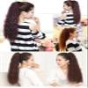 61 cm Heat-Resistant Corn-Wave Synthetic Curly Ponytail Extension with Velcro view 3