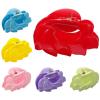 FRCOLOR 6-Pack Medium Leaf Claw Clips, ABS, Strong Hold view 1