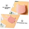 Toddmomy Self-Cleaning Cat Massage Comb - Wall Mounted - Pink view 2