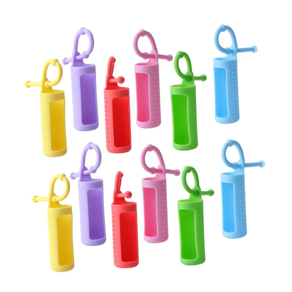 Silicone Sleeves for 10 mL Glass Bottles, 12-Pack