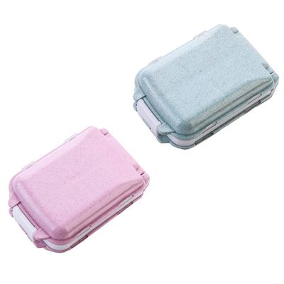 FRCOLOR 2 Sets Portable Pill Organizers, 4-Piece Medication Storage Cases