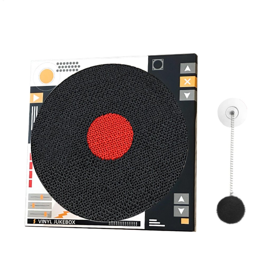Cat Scratching Pad - Record Player Design