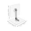 GARVALON 5-Piece No-Drill Furniture Anti-Tip Anchors, Acrylic and Stainless Steel view 2