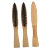 TOVINANNA 3-Piece Wild Boar Bristle Beard Brushes with Long Wooden Handles view 1