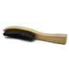 TOVINANNA 3-Piece Wild Boar Bristle Beard Brushes with Long Wooden Handles view 2